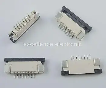 

50 Pcs FPC FFC 1mm Pitch 8 Pin Drawer Type Ribbon Flat Connector Bottom Contact