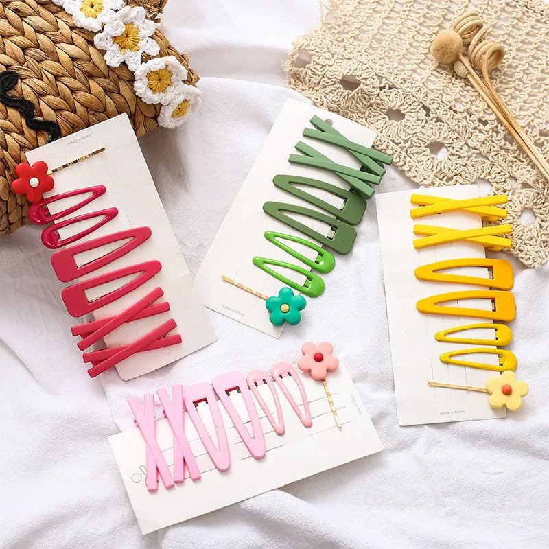 

Women Candy Color Hairpins Snap Hair Clip for Girls Hair Pins Unique Hair Clips Irregular Cute Flower Hair Styling Accessories