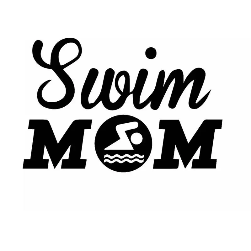 Swim MOM Sticker Swimmer Decal Swimming Posters Vinyl Wall Decals Pegatina Quadro Parede Decor Mural Swim Sticker
