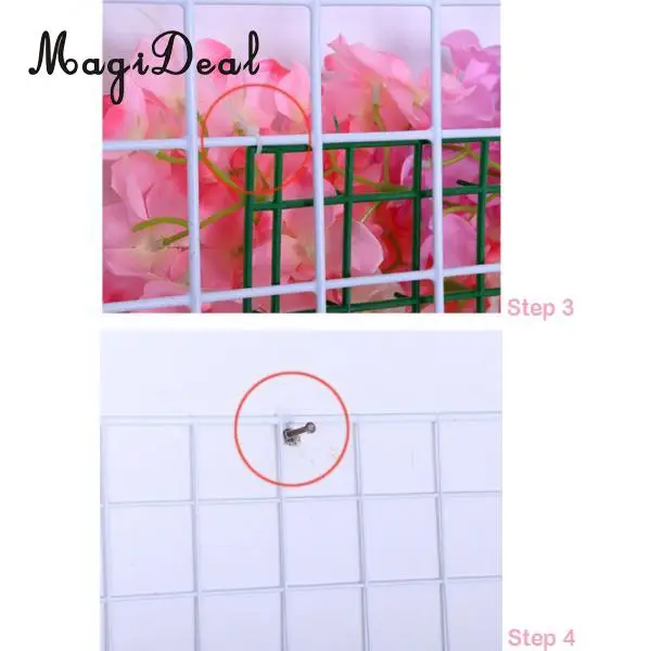 Romantic Artificial Flower Wall Panels Wedding Venue Roses Hydrangea Floral Decor Type A 5 Colors Choice	