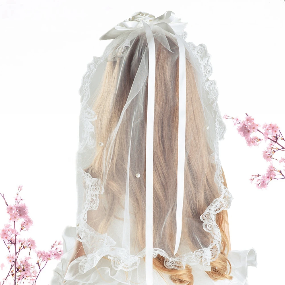 Ideal Holy Communion Bridesmaid/Flower Girl BN Luxury Ivory Beaded Trim Veil 