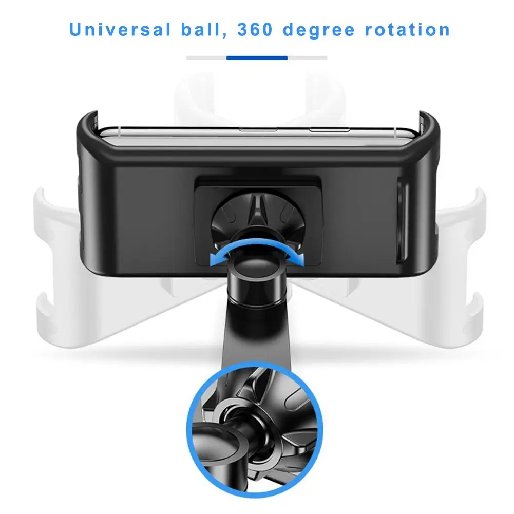 

Universal Car Headrest Mount Holder For Kids With Angle- Adjustable Holding Clamp For Phone Tablets For Mobile Smart Phone