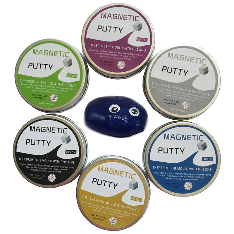 New DIY magnetic clay polymer clay toy smart rubber magnet plasticine magic manual mud relief pressure toy puzzle children gift