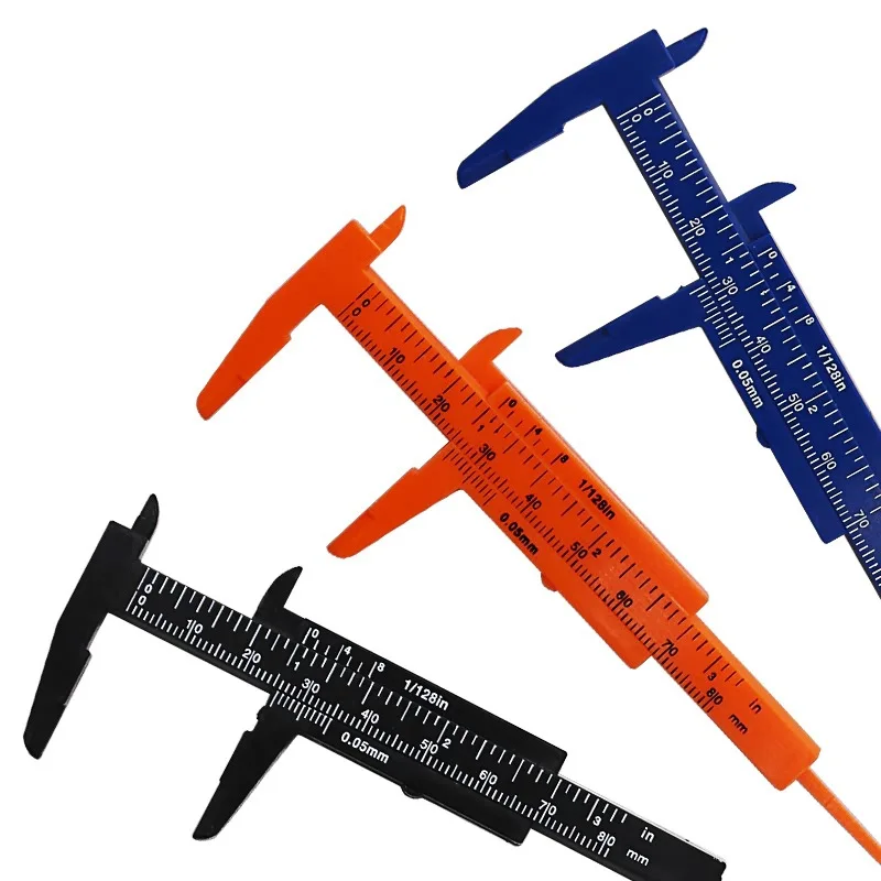 Mini Plastic Vernier Caliper Gauge Micrometer 80MM Mini Ruler Accurate Measurement Tools Standard Vernier Caliper