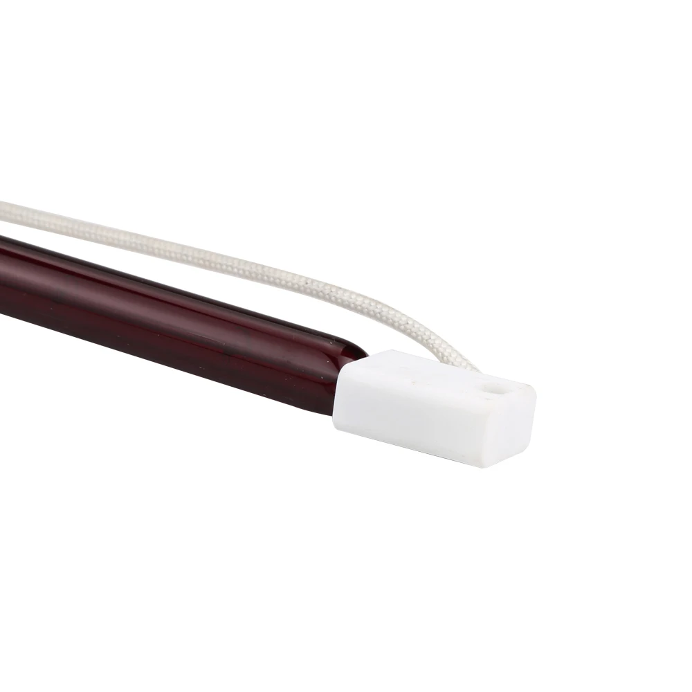 4 pieces of 500mm 1KW 220V Ruby Color Halogen Infrared Quartz Tube IR Lamp Element Heater for Shoes Machine
