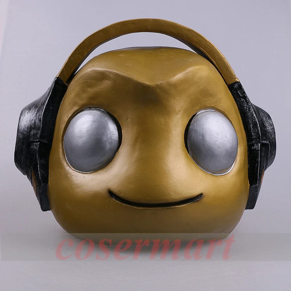 Hot Game OW Mask Cosplay Lucio Masks Latex Skin Full Head mask Helmet Gold Silver Adult Halloween Party Prop (8)