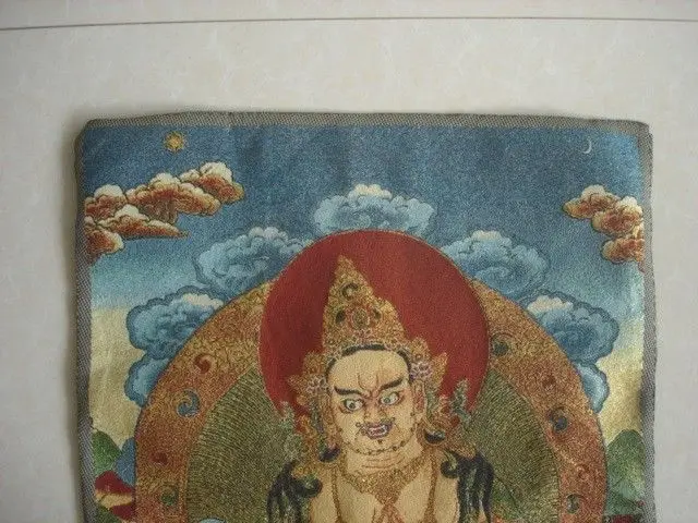 Собранный тибетский буддийский шелк Будда танка № 112|tangka| |