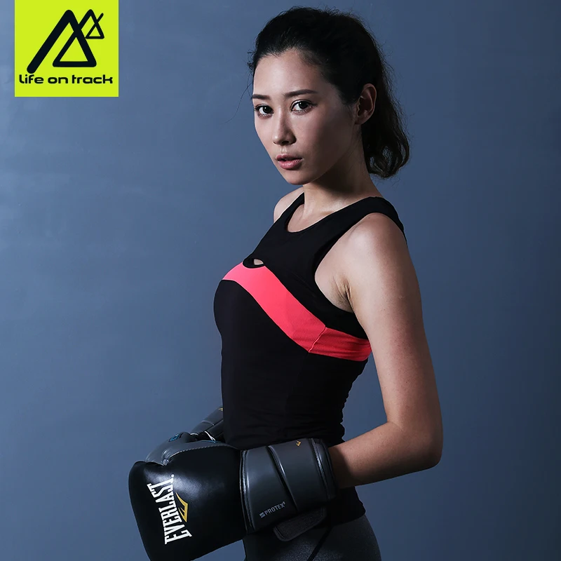 

Life on Track Activewear Running Workouts Clothes Yoga Racerback Tank Tops Vest for Women
