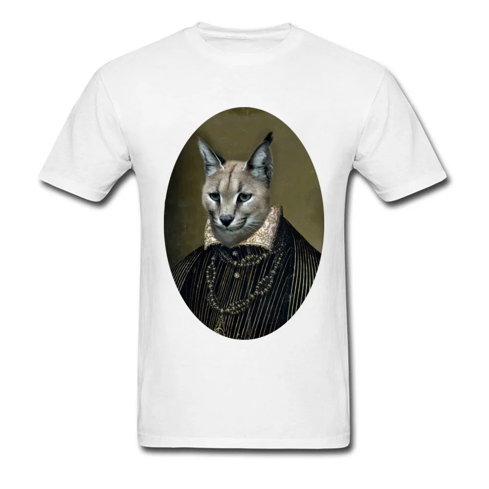 Cotton Fabric Men's Short Sleeve Henri Lynx T Shirts Simple Style Tops Shirts Company Printed Crewneck Tee-Shirt Henri Lynx white