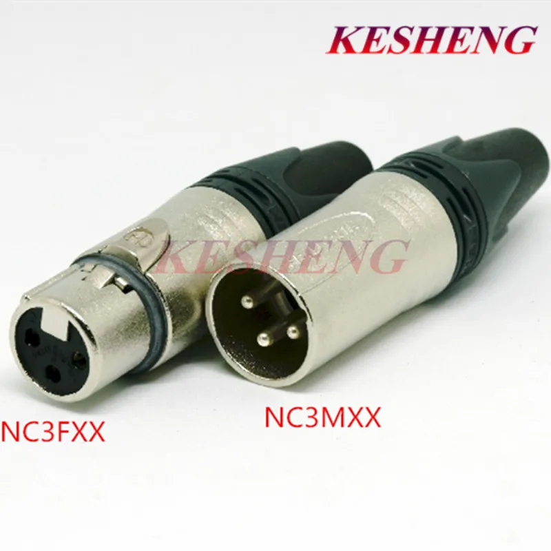 Davitu Electrical Equipments Supplies original FOR NEUTR1K connector NC3MXX &NC3FXX Male et femelle Un ensemble 3 Broches XLR Connecteur avec Davitu Electrical Equipments Supplies original FOR NEUTR1K connector NC3MXX &NC3FXX Male et femelle Un ensemble 3 Broches XLR Connecteur avec