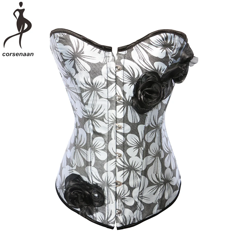 

Cheaper Court Style Retro Women Underwear Overbust Corsets Waist Cincher Shaper Steel Boned Corset Underbust 825#