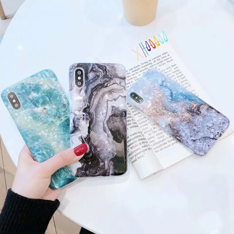 Чехол для iphone 6s, мраморный силиконовый мягкий ТПУ чехол для iphone XR, чехол для iphone XS Max coque X 6 7 8 Plus, чехол для телефона
