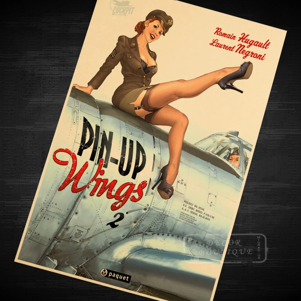 Pin Up Wings Pin Up Girl Vintage Retro Canvas Painting Poster Diy Wall Home Bar Posters Home Decor Gift Painting Poster Canvas Paintingbar Posters Aliexpress