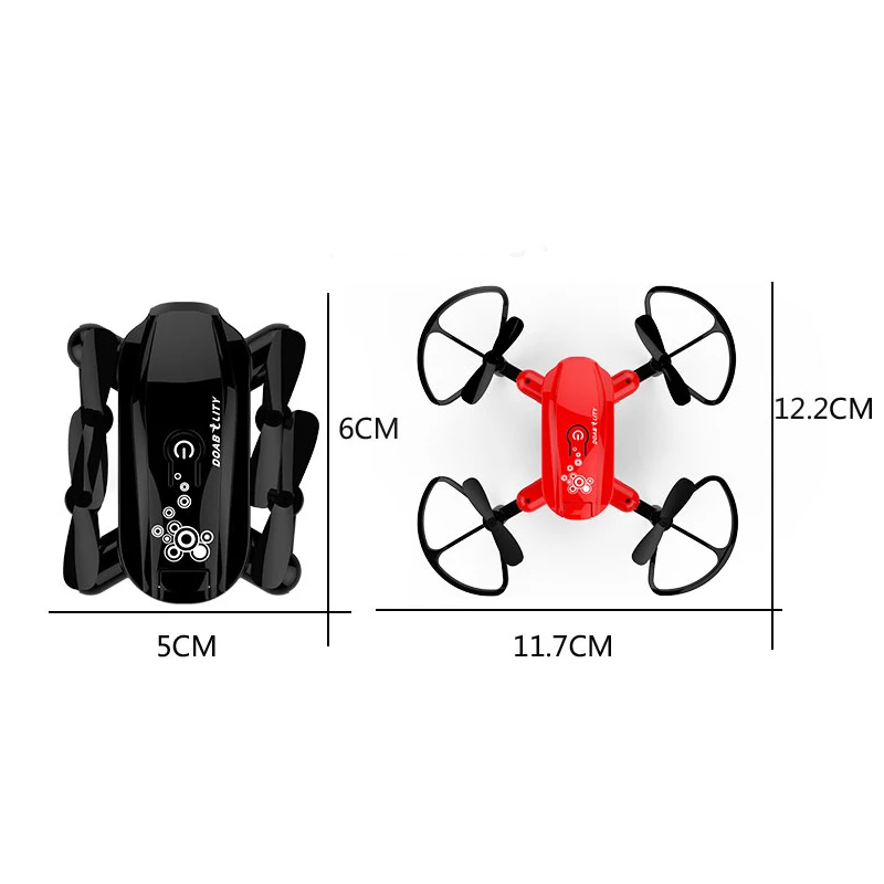 EBOYU D10WH 2,4 ГГц складной Wi-Fi FPV Дрон w/720 P/480 P HD камера удержание высоты Мини RC Квадрокоптер Карманный Дрон с селфи RTF