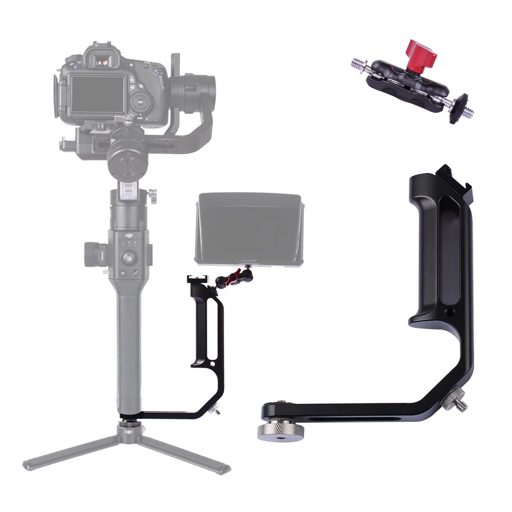 Comprar Accesorios de cardán L soporte mango brazo mágico con 3 zapatas de montaje monitor Mic LED montaje grúa 2 MOZA FEIYU Dji Ronin SC S
