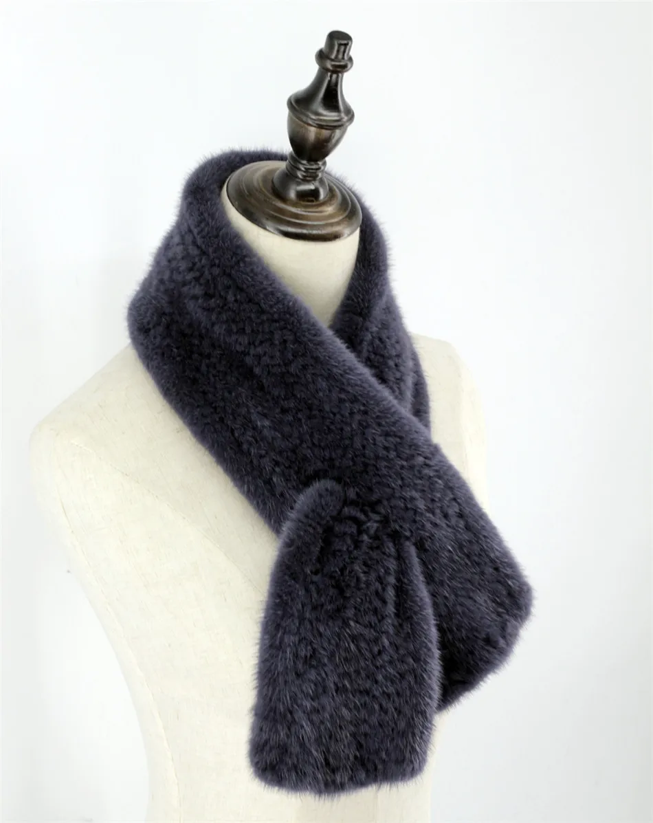 Bufandas a mano para hombre y mujer, piel visón genuina, Unisex|scarf wrap|hand knitted scarvesknit scarf - AliExpress