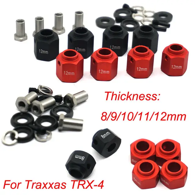 Best Price 4PCS Hex Wheel Hubs For Traxxas TRX-4 TRX4 1:10 RC Crawler 8/9/10/11/12mm #B 