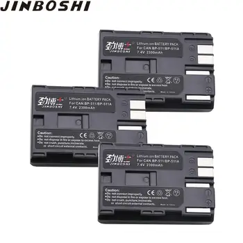 

3Pcs BP-511 BP511 BP 511 BP-511A Battery For Canon G6 G5 G3 G2 G1 EOS 300D 50D 40D 30D 20D 5D MV300i Digital Camera