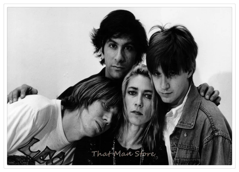 Sonic Youth панк-рок украшения для дома, белая крафт-бумага, плакат, рисунок, наклейки на стену - Цвет: Светло-серый