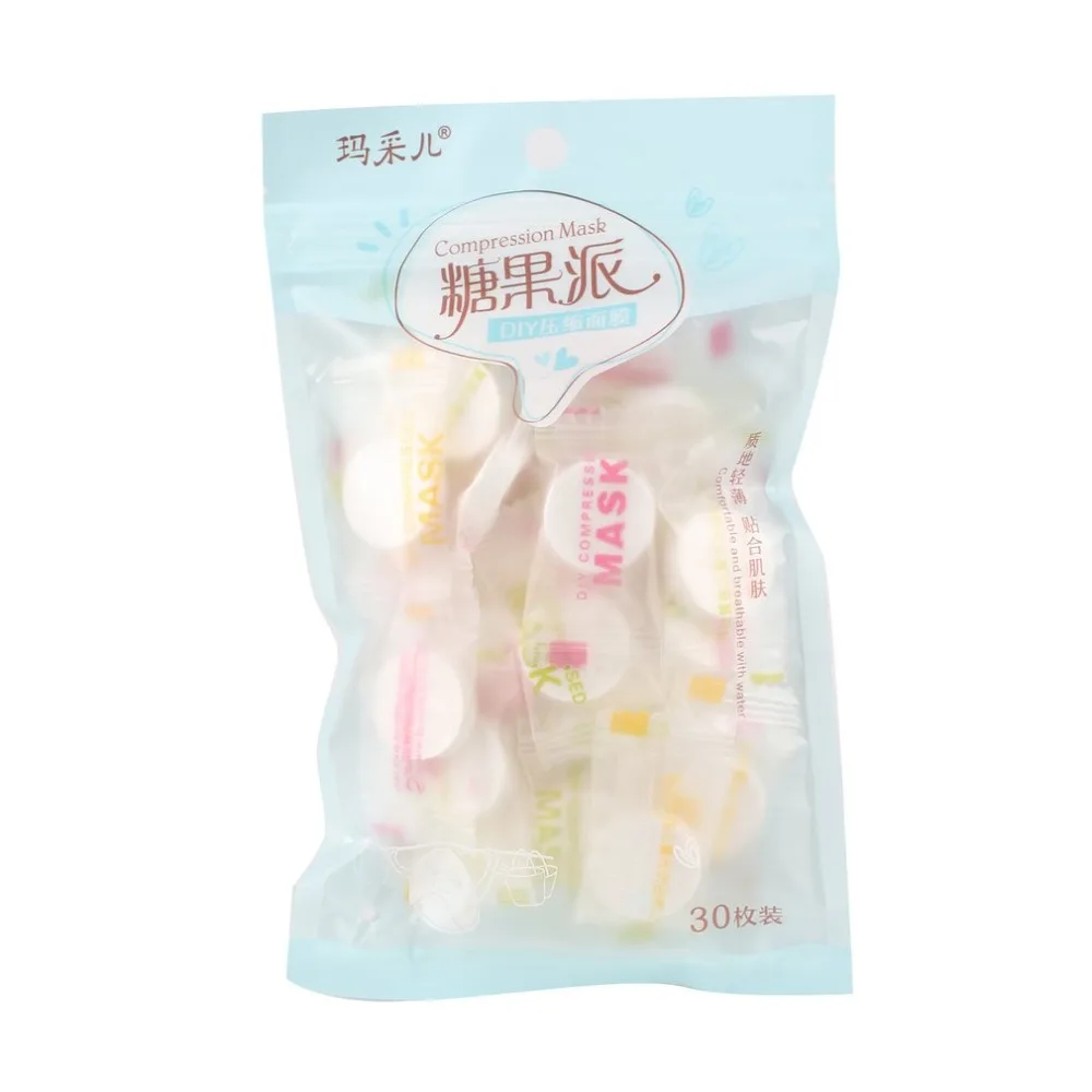 

30pcs DIY Compressed Face Mask Women Beauty Disposable Mask Paper Natural Skincare Paper Sheet New