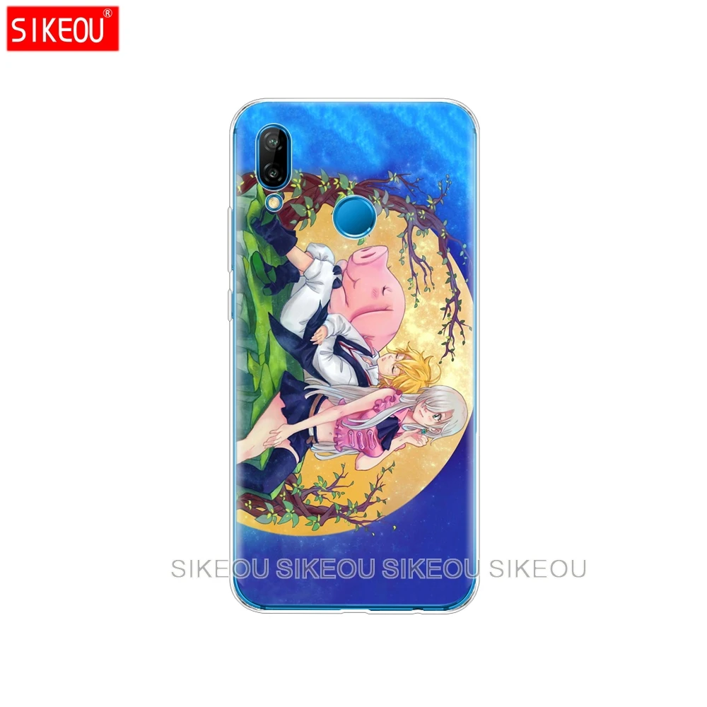 Силиконовый чехол для телефона Huawei P20 P7 P8 P9 P10 Lite Plus Pro 2017 P smart 2018 Nanatsu no Taizai Seven Deadly