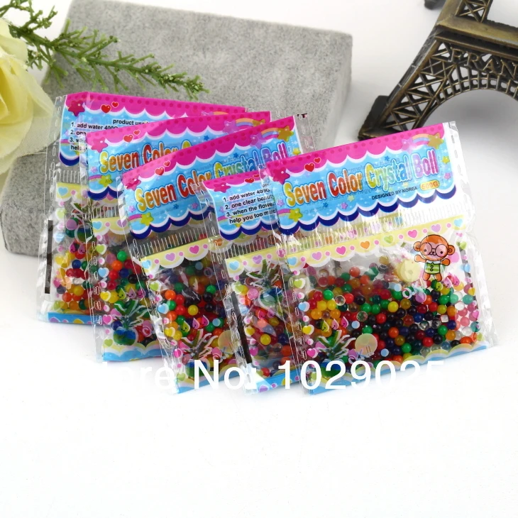New 100 Bags Magic Crystal Mud Soil Water Beads for Flower Garden Planting Decor 