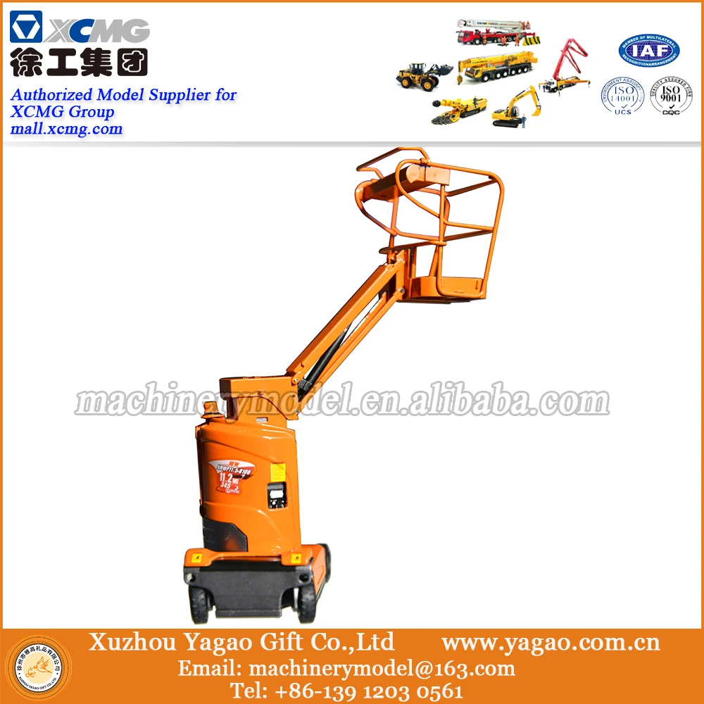 1 20 Diecast Metal Construction Models for Dingli Self Propelled Mast Lift Work Platform Scale Model