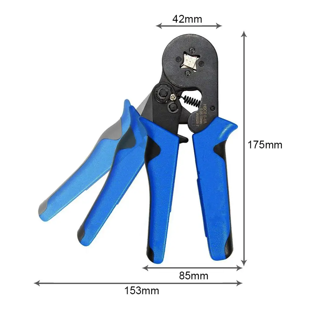 HSC8 6-4 терминал обжимные клещи для зачистки проводов щипцы обжимной соединитель ручной инструмент обжимные клещи+ 1200 терминалы комплект дропшиппинг