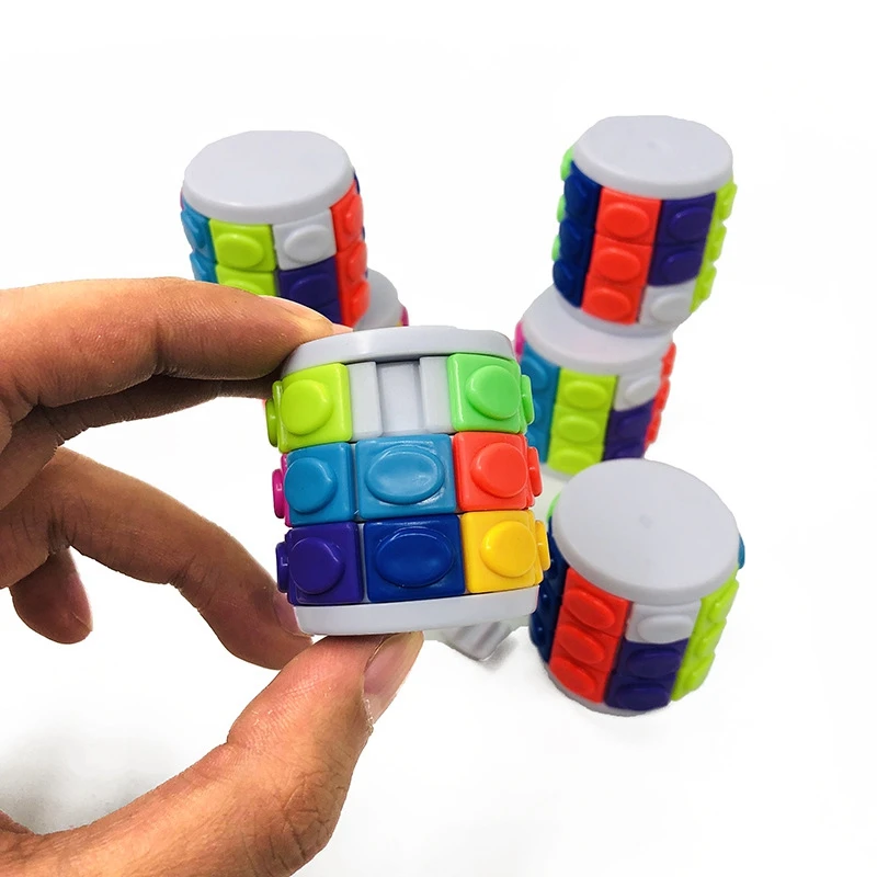 Дети взрослые 3D куб головоломка колонна Магия в форме цилиндра или Куба сложная доска-прорезыватель мозга обучающие игры игрушки-головоломки детские игрушки