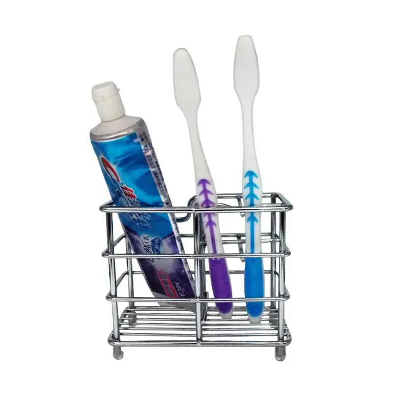 Зубная щётка и Toothpaster держатель для хранения Нержавеющая сталь организатор ящик
