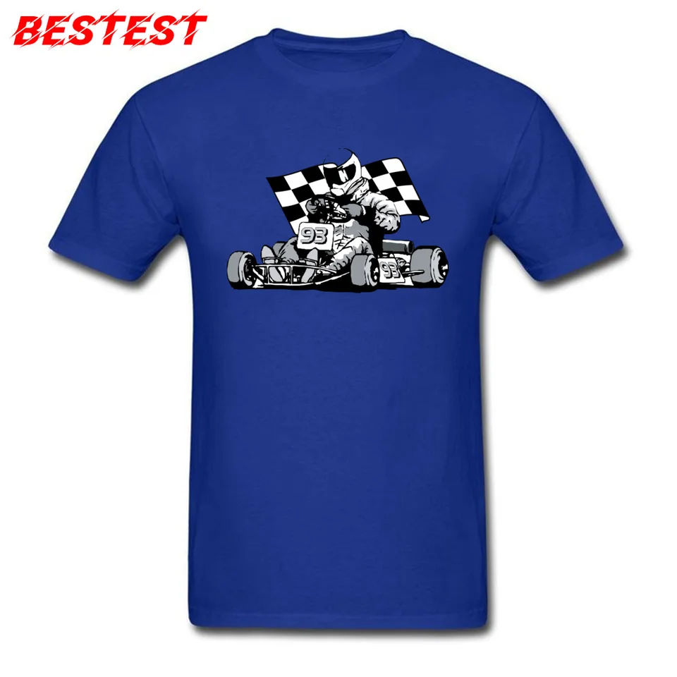 racer blue t shirt