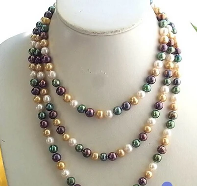 

ddh003191 MULTICOLOR ROUND FRESHWATER CULTURED PEARL NECKLACE