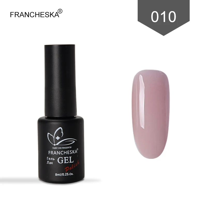 Francheska гель лак для ногтей гель лак 80 цветов светодиодный УФ nagels spulletjes oje впитывающий полуперманентный Smalto для unghie Гель-лак - Цвет: Francheska 010