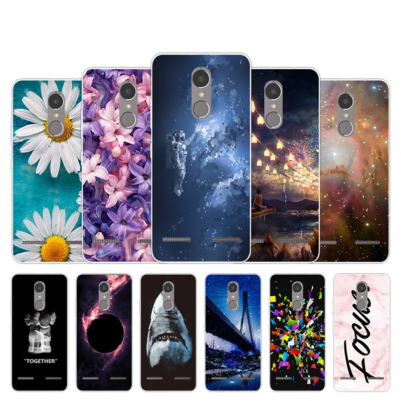 

For Lenovo K6 Power Cover Soft Silicone Fundas for Lenovo K6 Power 5.0'' Chrysan Design Phone Cases for Lenovo Vibe K6 Fundas