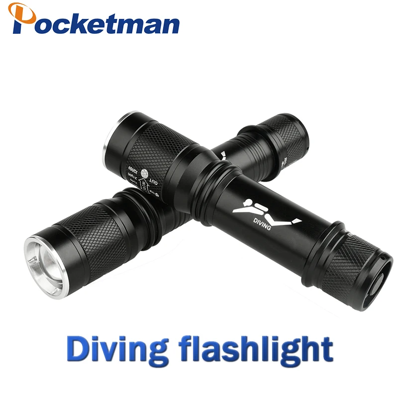 

6200Lm T6 Waterproof Dive Underwater 80 Meter LED Diving Flashlight Torch Lamp Camping Lanterna With Stepless dimming 35
