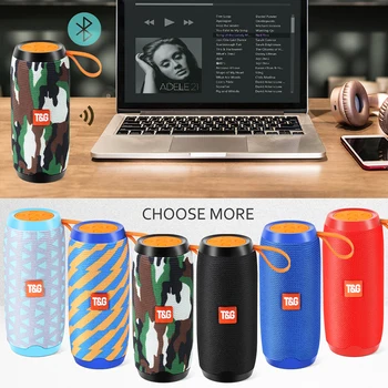 

Mini Wireless Bluetooth Speaker Portable Column with FM Radio TWS Stereo Music Box Subwoofer Speakers for Phone Computer TG106