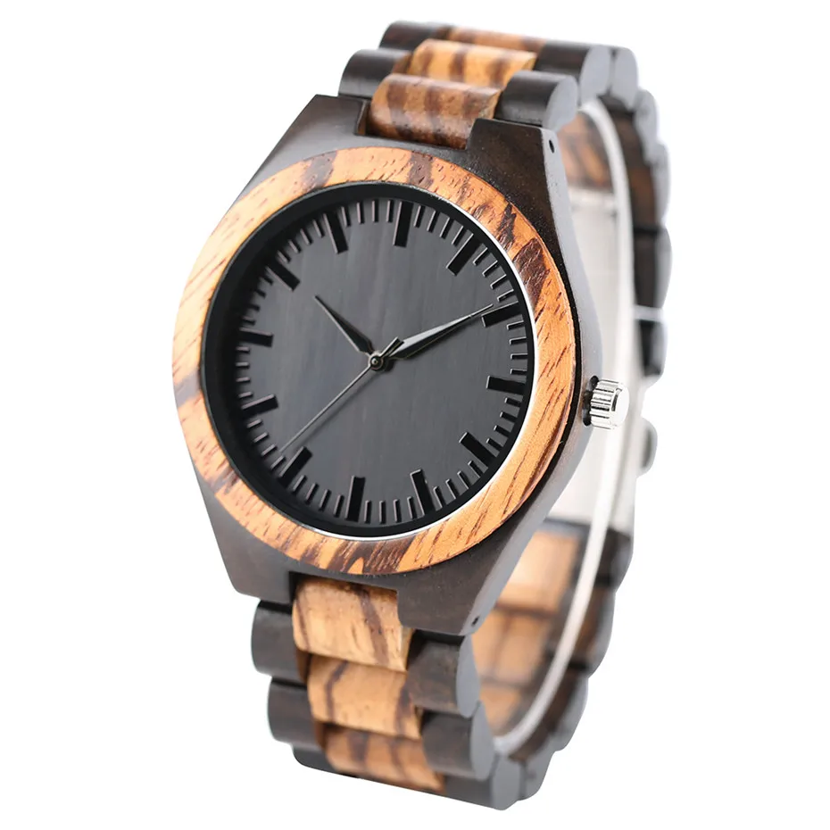 YISUYA Luxury Wooden Watches for Men Vintage Analog Quartz Handmade Walnut Zebra Bamboo Wood Band Wristwatch Clock Christmas Gifts Reloj (7)