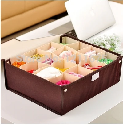

Free Shipping! Cartoon Design Foldable Non-woven Portable Clothes Storage Case-16Cells