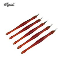 Tignish 5Pcs/Lot V-Shaped Nail Cuticle Trimmer Pusher Remover Fork Manicure Pedicure Care Tools