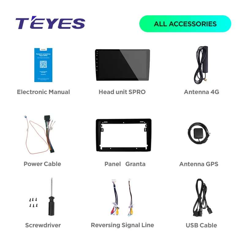 Cheap TEYES SPRO For Lada Granta 2011-2018 Car Radio Multimedia Video Player Navigation GPS Android 8.1 Accessories Sedan No dvd 2 din 5