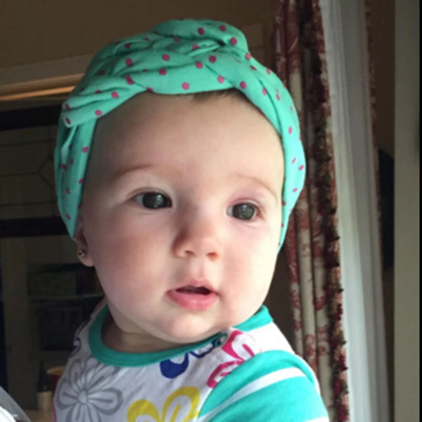 

New Fashion Baby Polka Dot Headband Soft Cloth Ribbon 5 Colors Turban Headband Hair AccessoriesHOT SALE