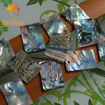 

100pcs/lot 14x20mm Natural Rectangle Abalone Shell Mother of Pearl shell for DIY Jewelry Peacock & Abalone Shell MOP Pearl shell