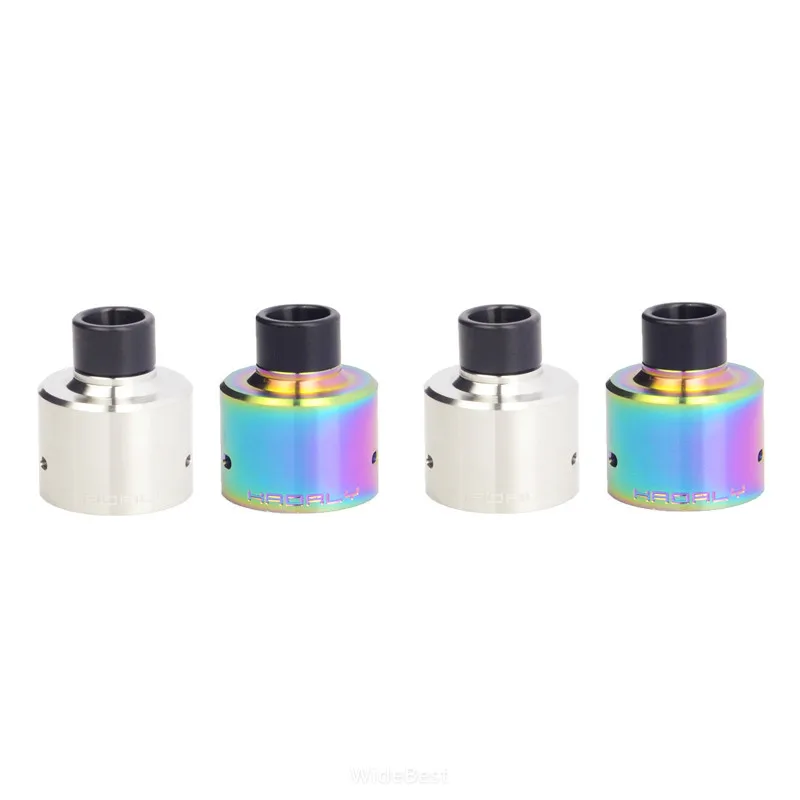 

Stainless Steel Top Cap Bell Cap With 510 Drip Tip Kit Replacement For Hadaly RDA V1 22mm