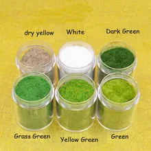 Mixed six colors  Grass Powder Flock Adhesive Nylon Grass Powder Model Building Material