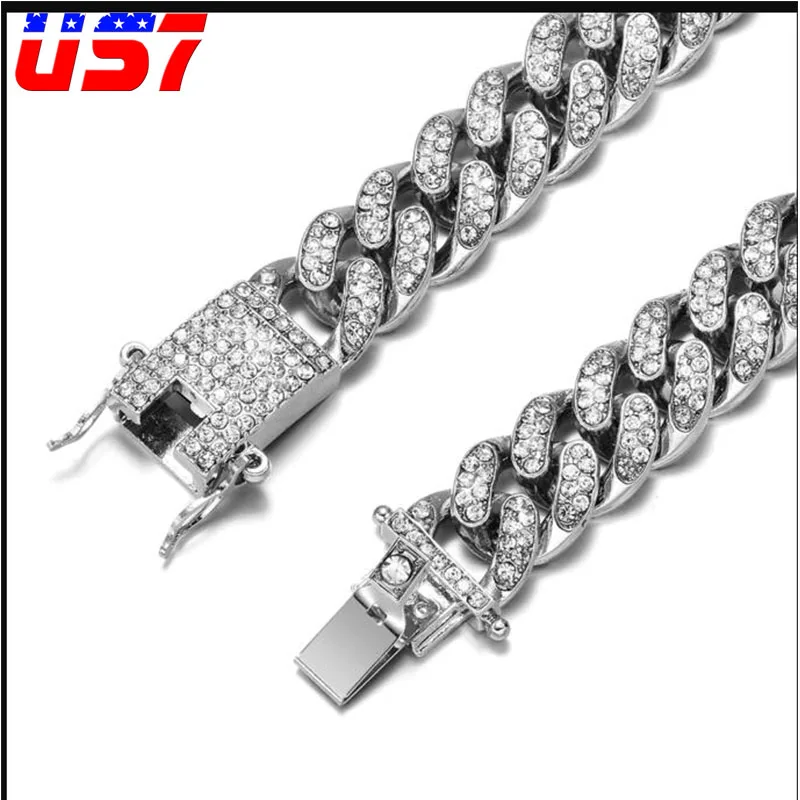 US7, браслеты для мужчин с кристаллами, для тенниса, золотые, проложенные стразы, кантри, кубинский, хип-хоп, браслет, ювелирное изделие, 8-11 дюймов
