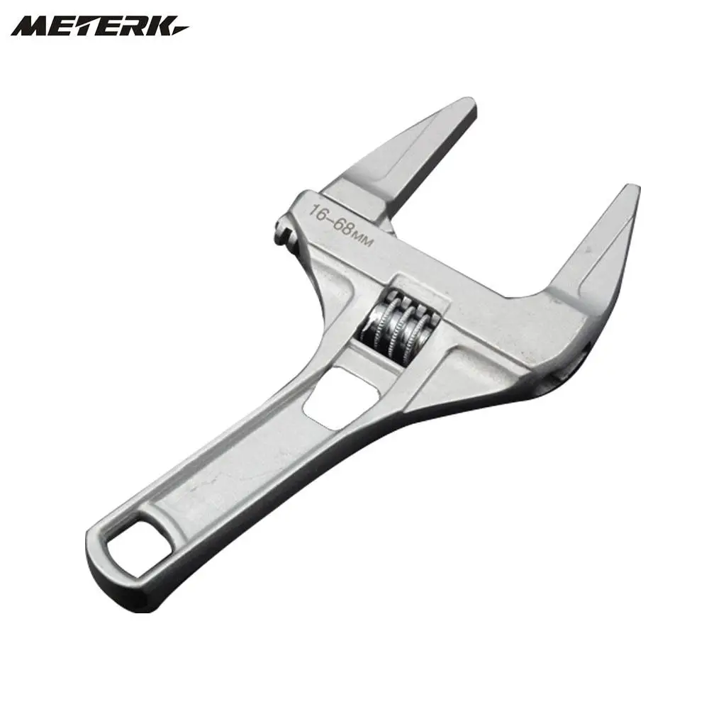 

Aluminum Alloy Multifunctional Adjustable Bathroom Wrench Universal Spanner with Large Opening Hand Tools
