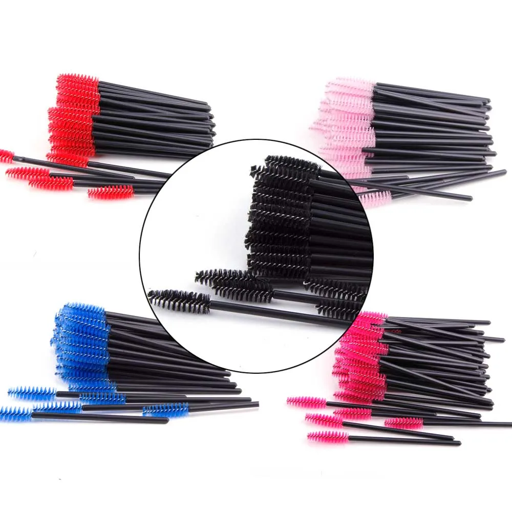 

50Pcs/Pack Disposable Brushes for Eyelashes Brushes Mascara Wands Applicator Spoolers Eyebrow Brush For Eyelash Extension Tools