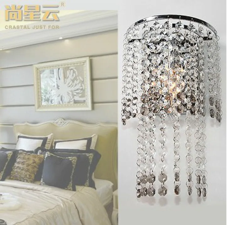 Modern/Contemporary High quality K9 Crystal lamp Grey And Clear Crystal