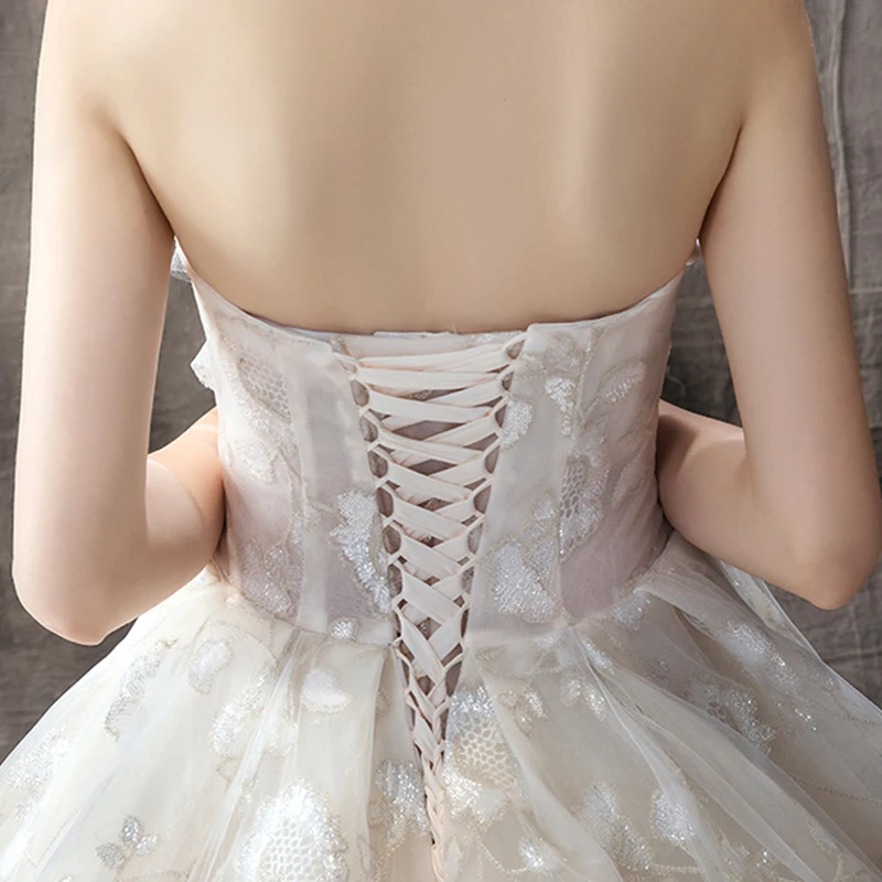 Alilove свадебное платье роскошное тяжелое индустриальное Хепберн Звезда Сетка длинный хвост Летние свадебные платья Vestidos de Noivas