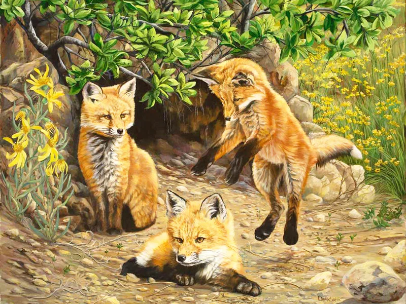

A1274 Diamond Embroidery Home Decor 3DIY Foxes 100% area Resin Tool dril Painting Cross Stitch Fashion Mosaic Needlework